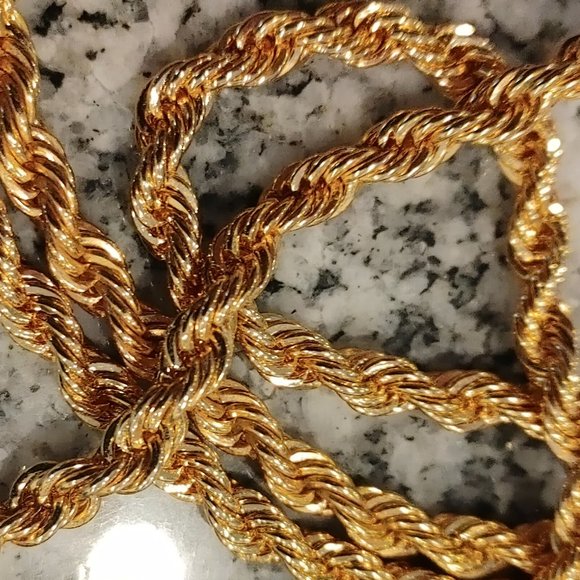 Nolan Miller Necklace Chunky Neck-Chain with Back Clasp, Signed. Long chain. - Picture 7 of 16